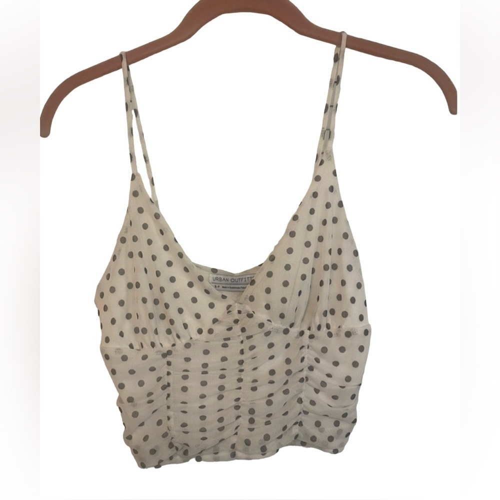 Urban Outfitters black and white polka dot tank
